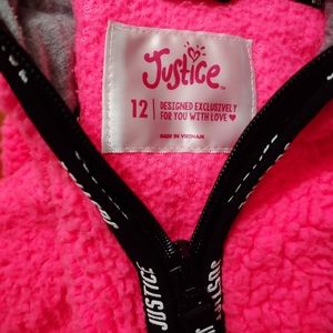 Justice sheep's pull over, size 12 tween